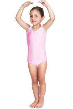 BODY DANZA LYCRA SMANICATO ROSA BABY